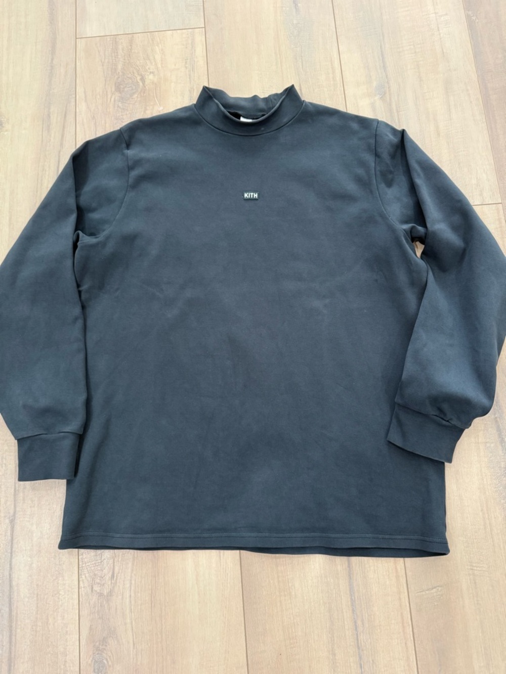 KITH Green/Gray Long Sleeve Mock Neck